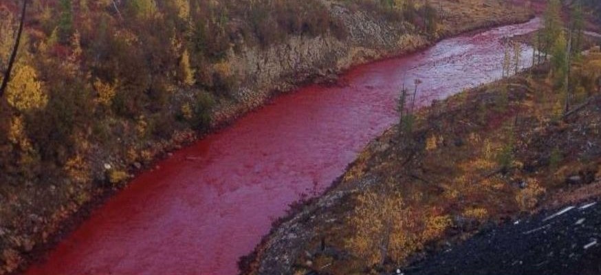 River turns into blood