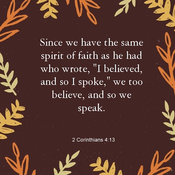 2 Corinthians 4:13
