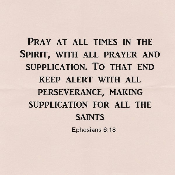 Ephesians 6:18