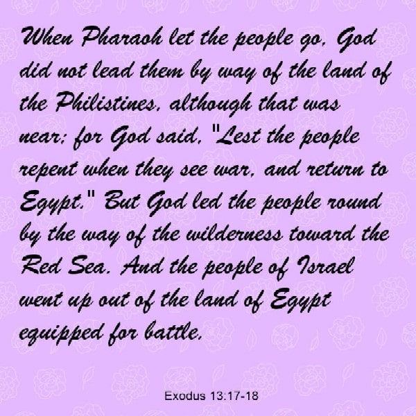 Exodus 13:17-18