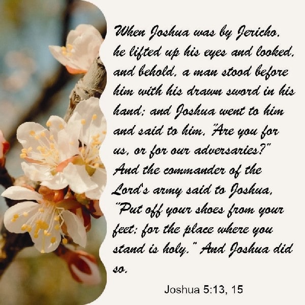 Joshua 5:13 and 15