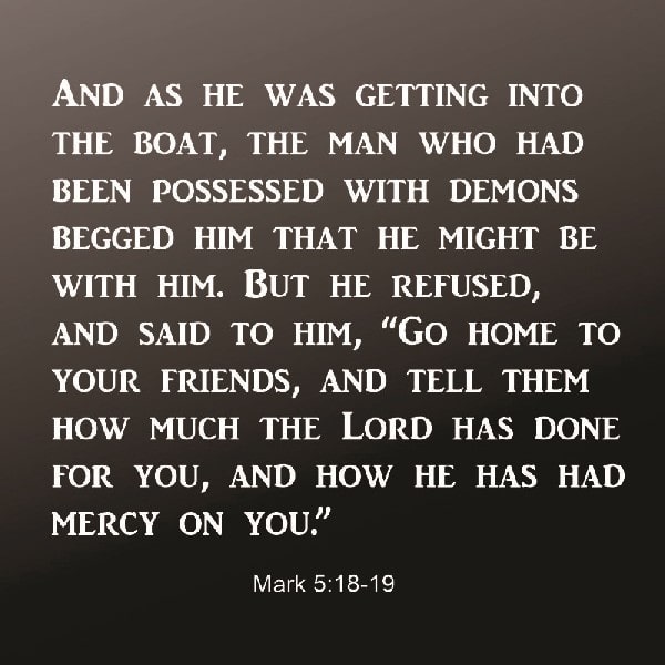 Mark 5:18-19