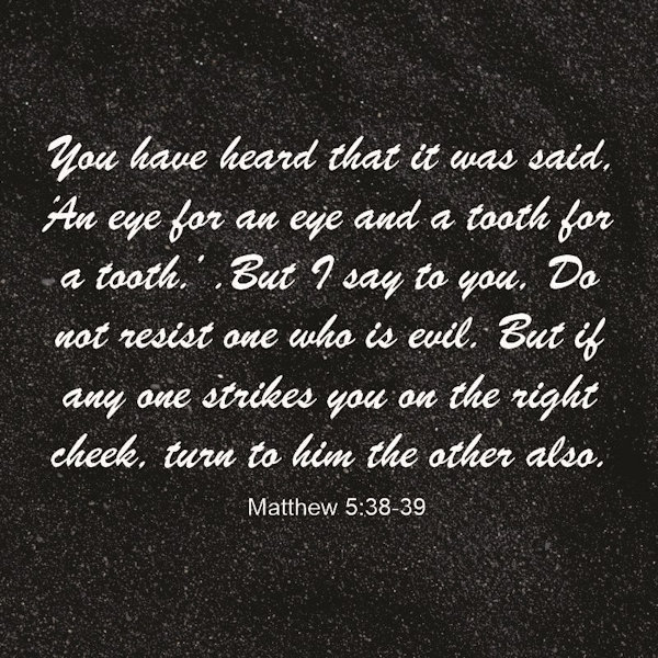Matthew 5:38-39