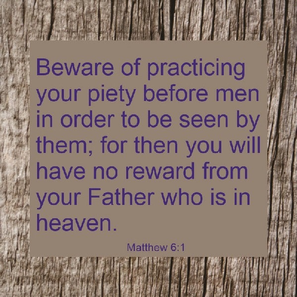 Matthew 6:1