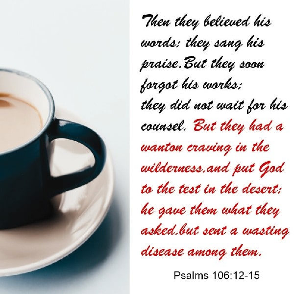 Psalms 106:12-15