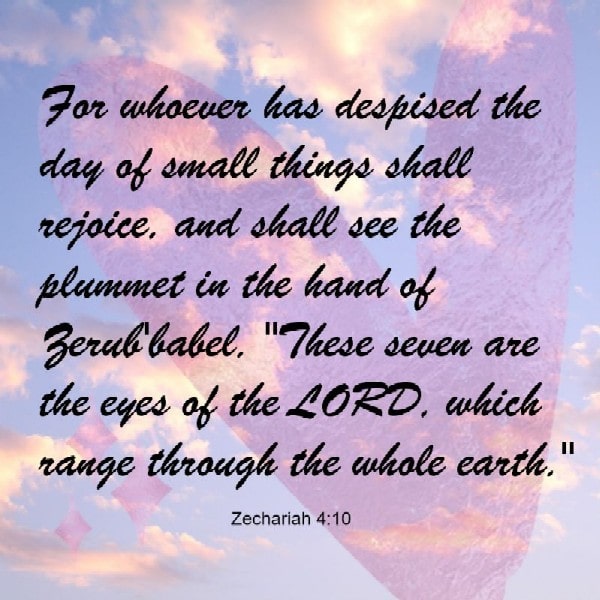 Zechariah 4:10