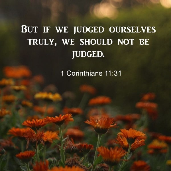 1 Corinthians 11:31
