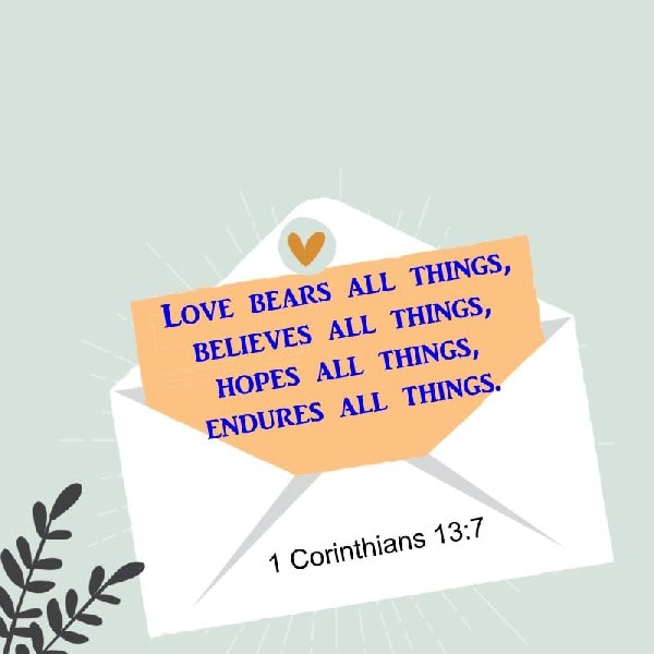 1 Corinthians 13:7