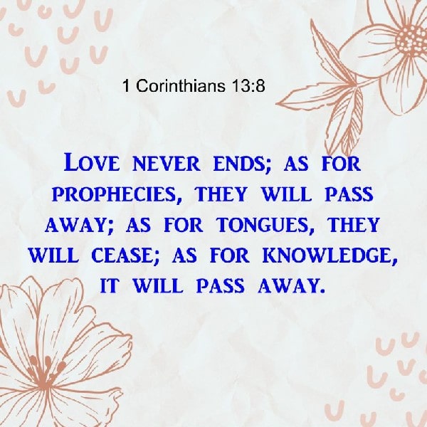 1 Corinthians 13:8