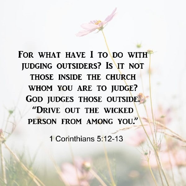 1 Corinthians 5:12-13