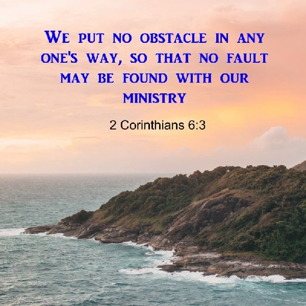 2 Corinthians 6:3