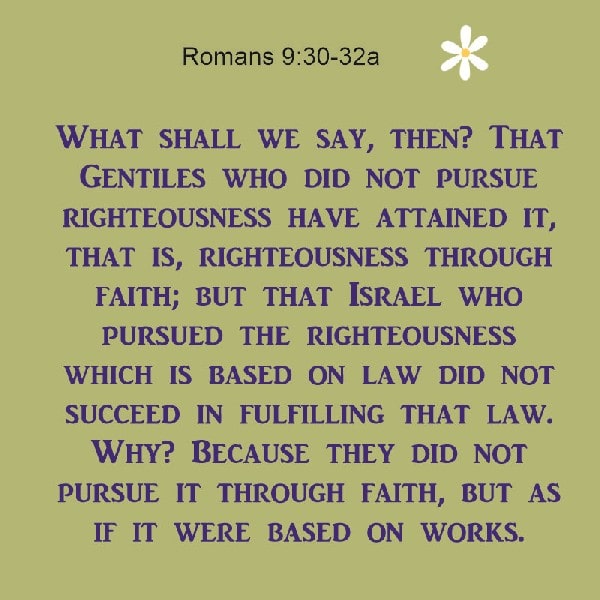 Romans 9:30-32