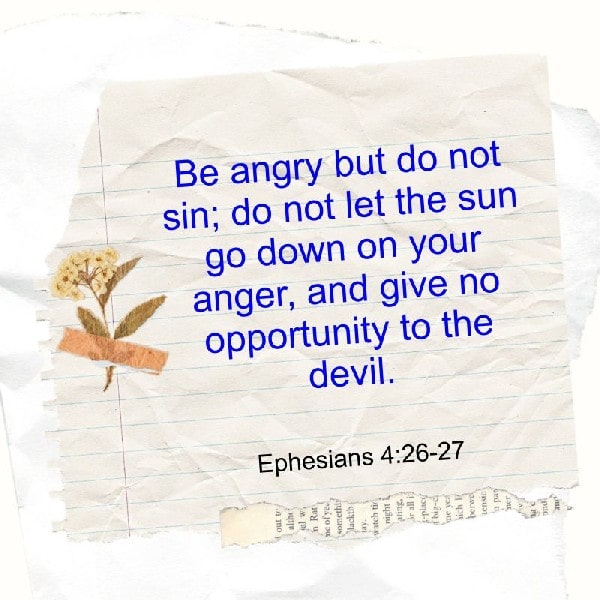 Ephesians 4:26-27