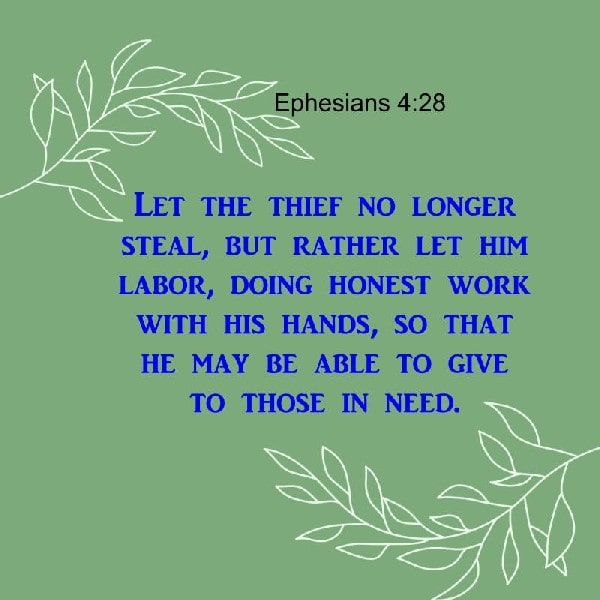 Ephesians 4:28