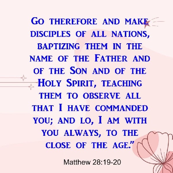 Matthew 28:19-20