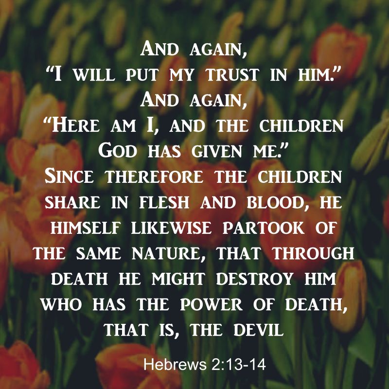 Hebrews 2:14-15