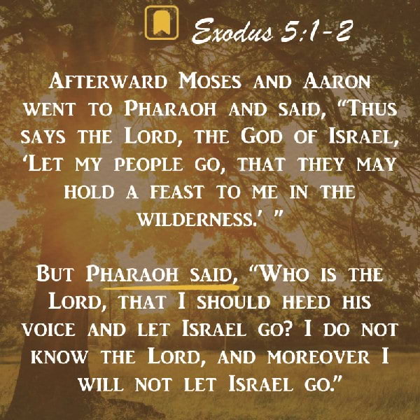 Exodus 5:1-22