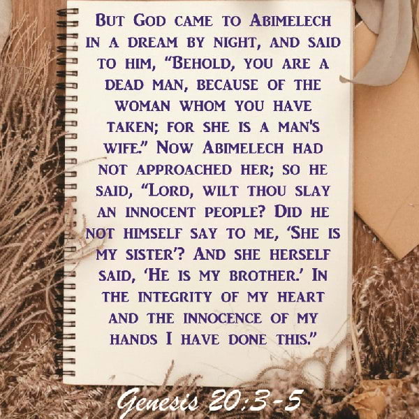 Genesis 20:3-9