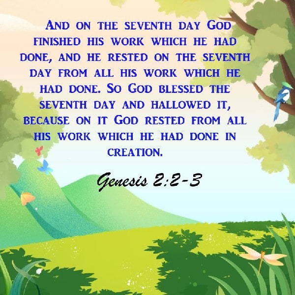 Genesis 2:2-3
