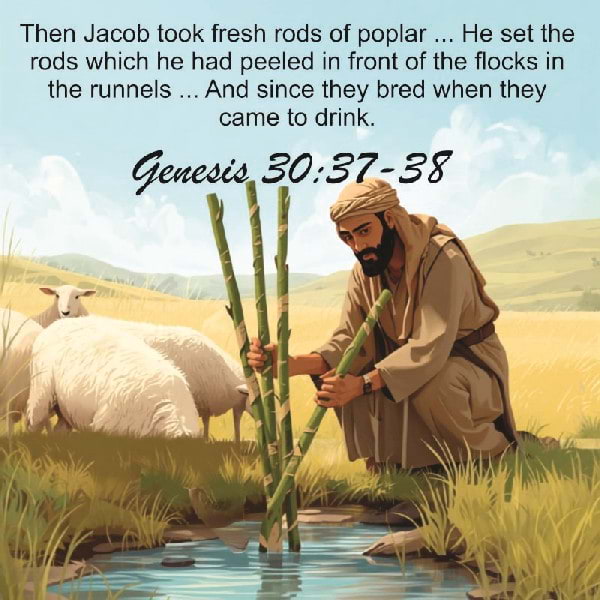 Genesis 30:37-38