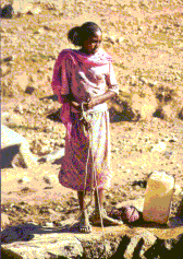 Women at water well